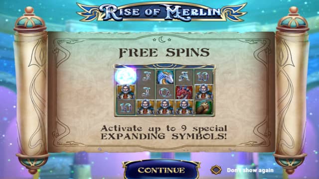 Rise of Merlin Free Spins
