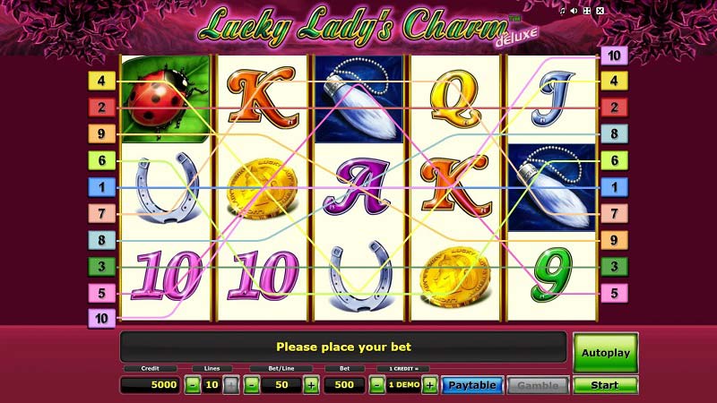 lucky lady charm deluxe Lucky Ladys Charm Deluxe slot machine