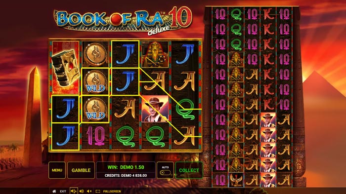 Book of Ra Deluxe 10 Slot gratis Gameplay