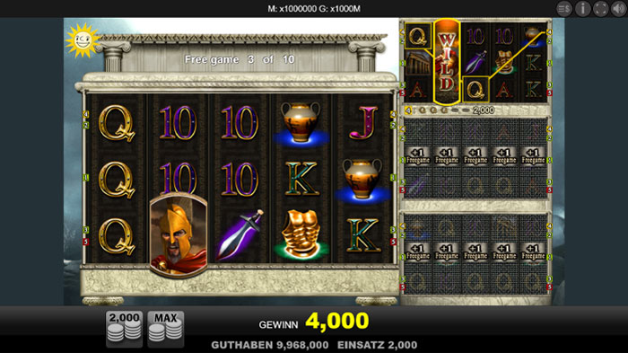 Sparta Slot gratis Freispiele Sparta Slot Freispiele