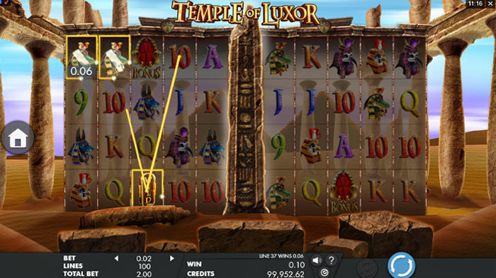 Temple of Luxor Slot kostenlos spielen