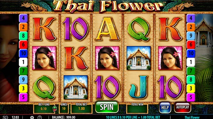 Thai Flower spielen online Thai Flower spielen online Gameplay