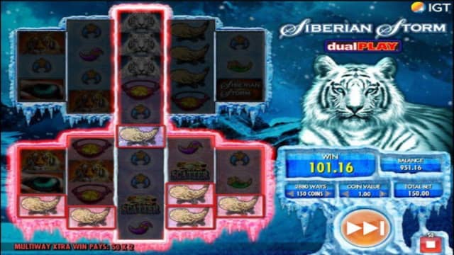 Siberian Storm Dual Play Siberian Storm Dual Play wins
